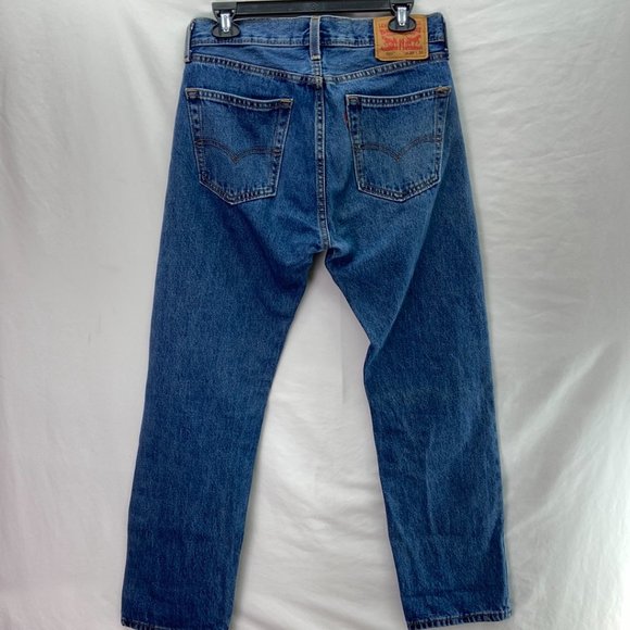 Levi’s 505 Men's Straight Leg Denim Jeans Blue - 30 x 30 - Picture 2 of 5